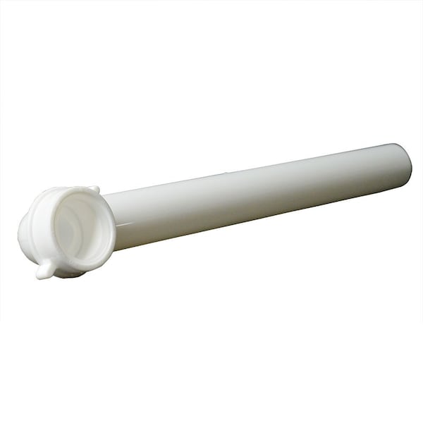 Thrifco Plumbing 1-1/2 Inch x 15 Inch Long Plastic Tubular Slip Joint Waste Arm 4401680 - main